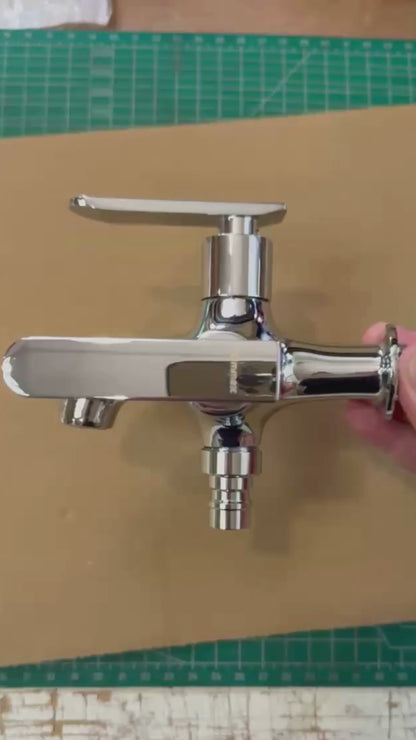 kimmex Tino Brass Chrome Two Way Bib Tap (KM-F2WBT-03)