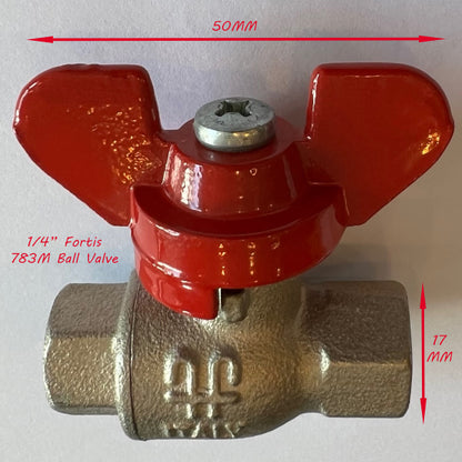 ( Stock Clearance ) Fortis 783M PN30 6mm Brass Ball Valve (400 WOG)